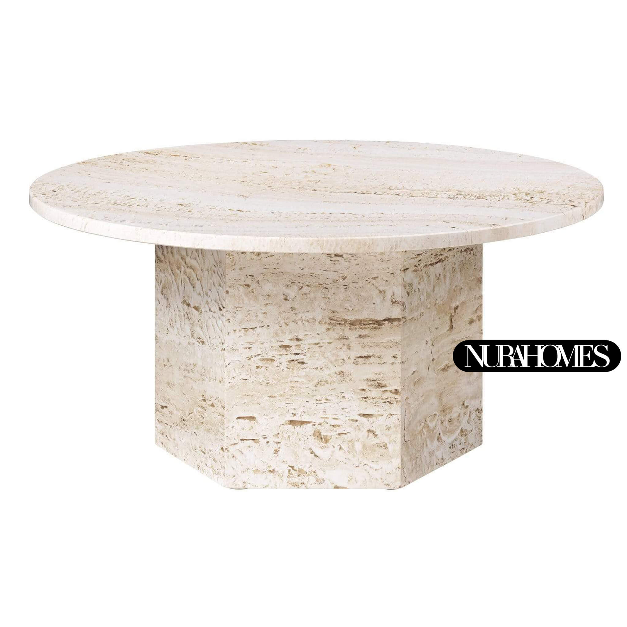 طاولة قهوة رخامية 80 سم