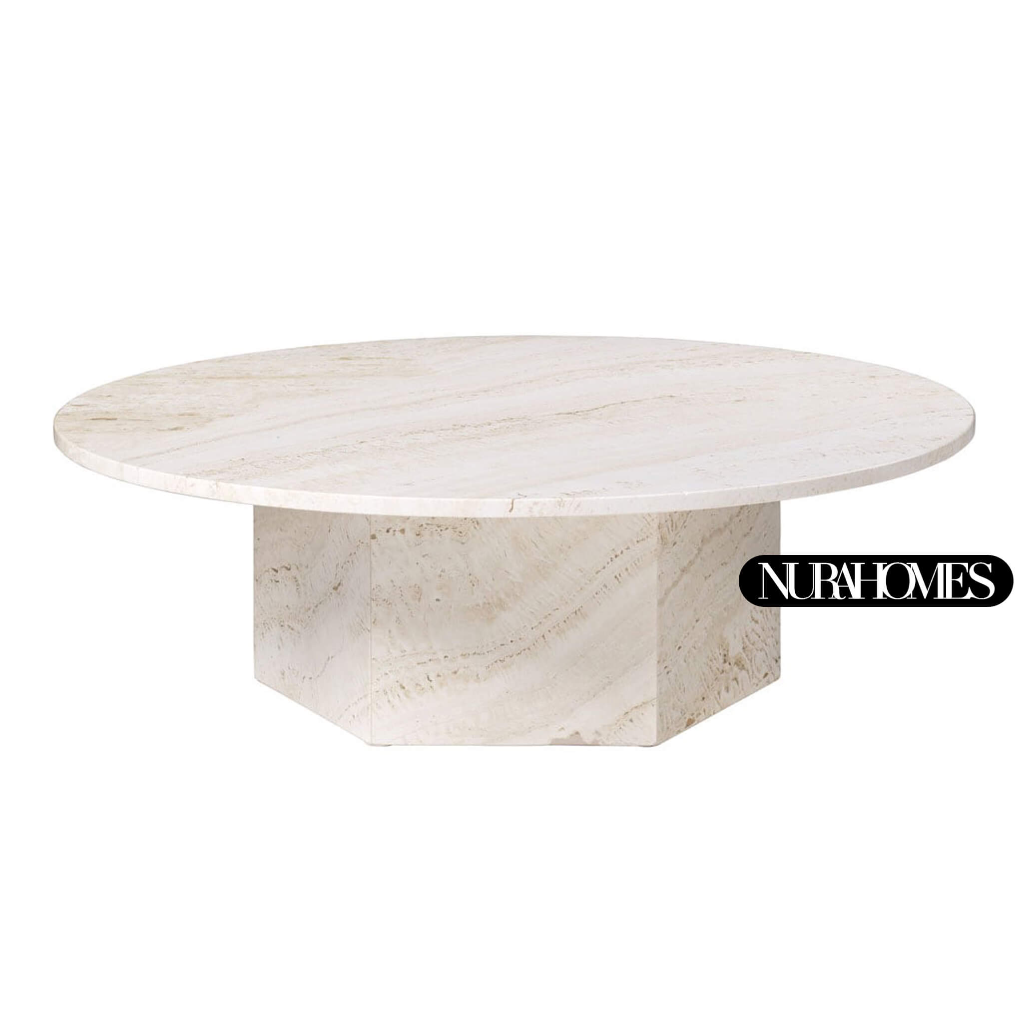 طاولة قهوة رخامية 110 سم