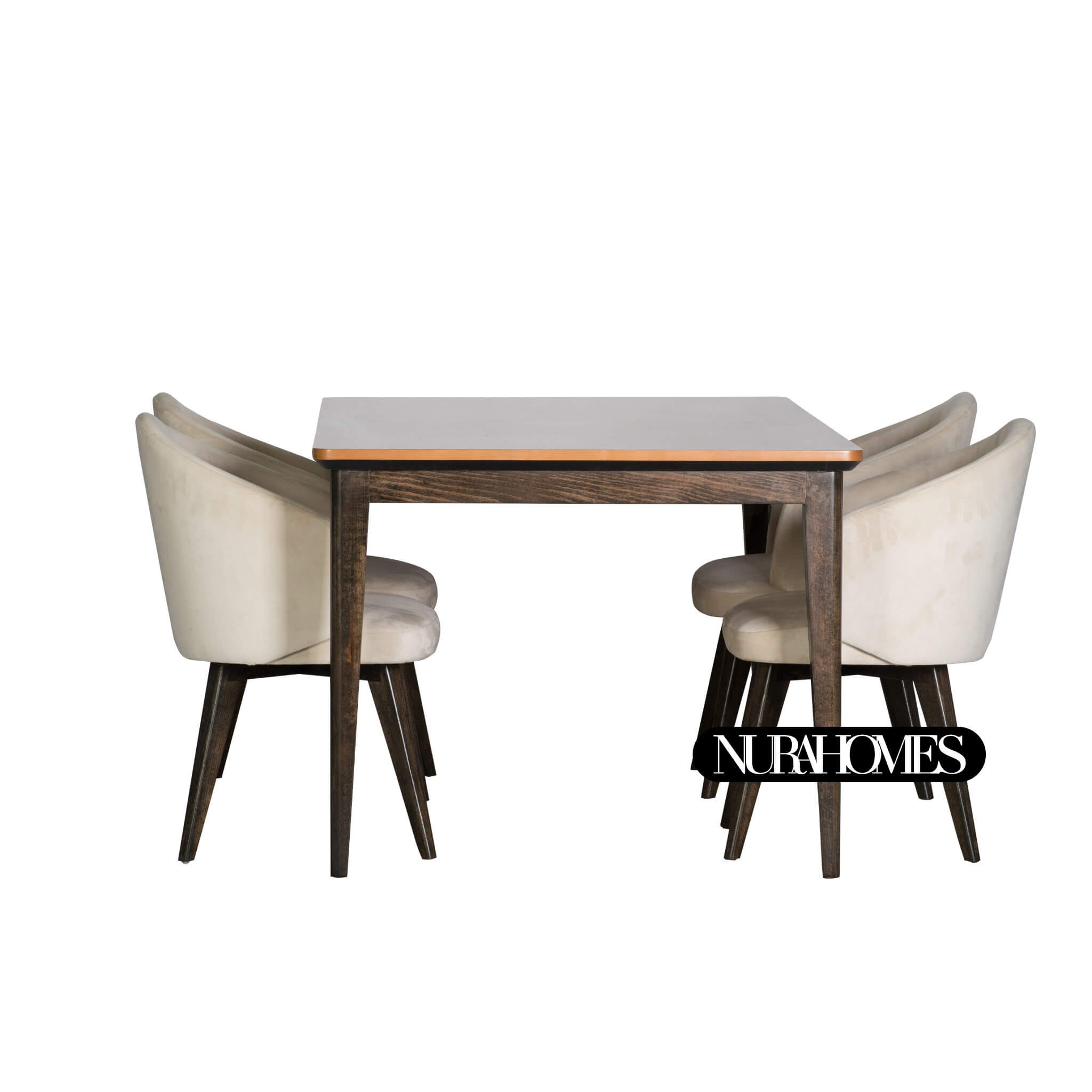 طاولة طعام ماهوجني مع 6 كراسي