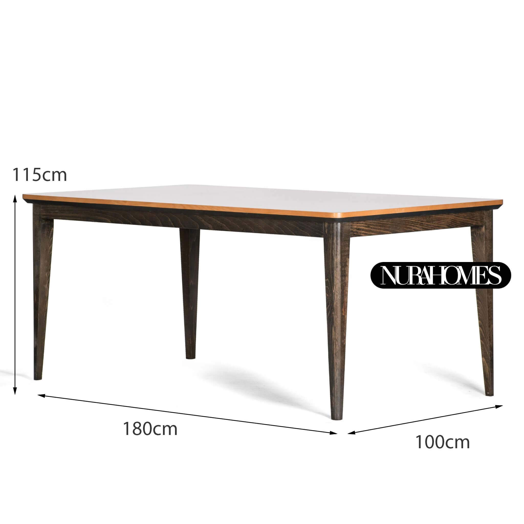 طاولة طعام ماهوجني مع 6 كراسي