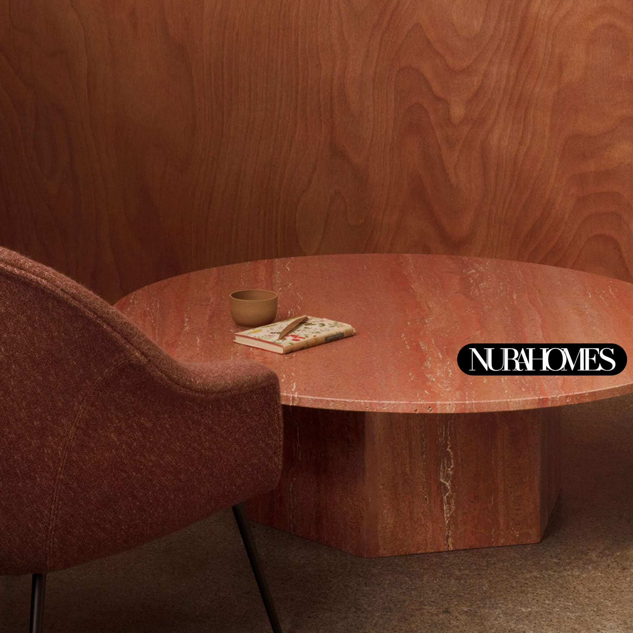 طاولة قهوة رخامية 110 سم