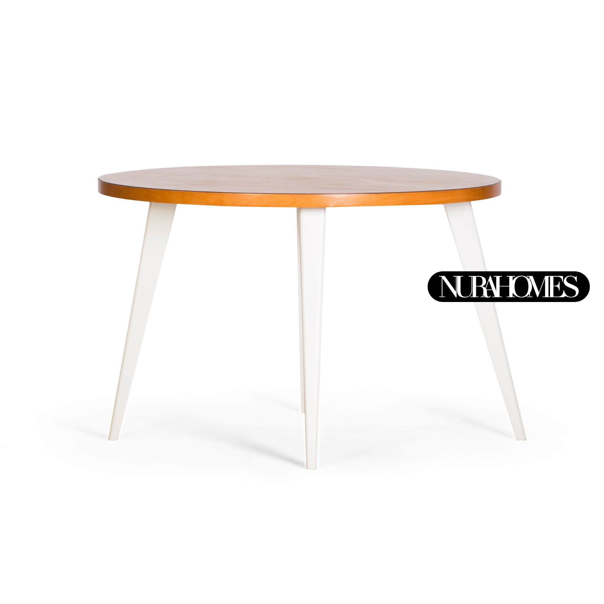 طاولة بلوط دائرية